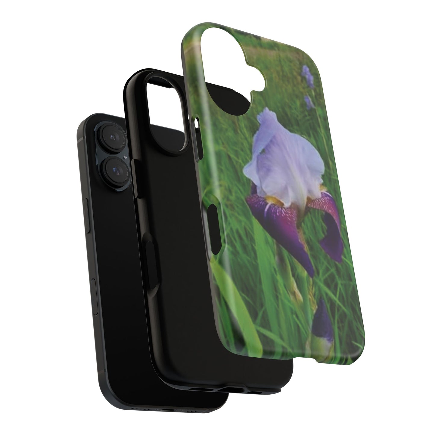 Iris Floral Phone Case - Tough & Stylish Protection for Nature Lovers