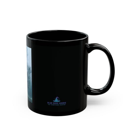 Spooky Tree Black Mug - 11oz & 15oz - Perfect for Cozy Mornings