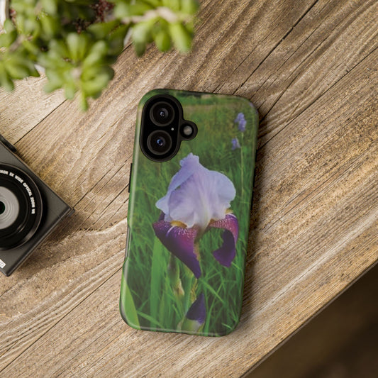 Iris Floral Phone Case - Tough & Stylish Protection for Nature Lovers