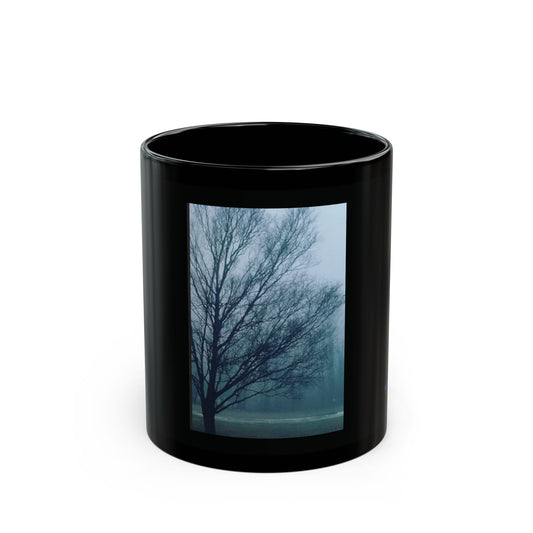 Spooky Tree Black Mug - 11oz & 15oz - Perfect for Cozy Mornings