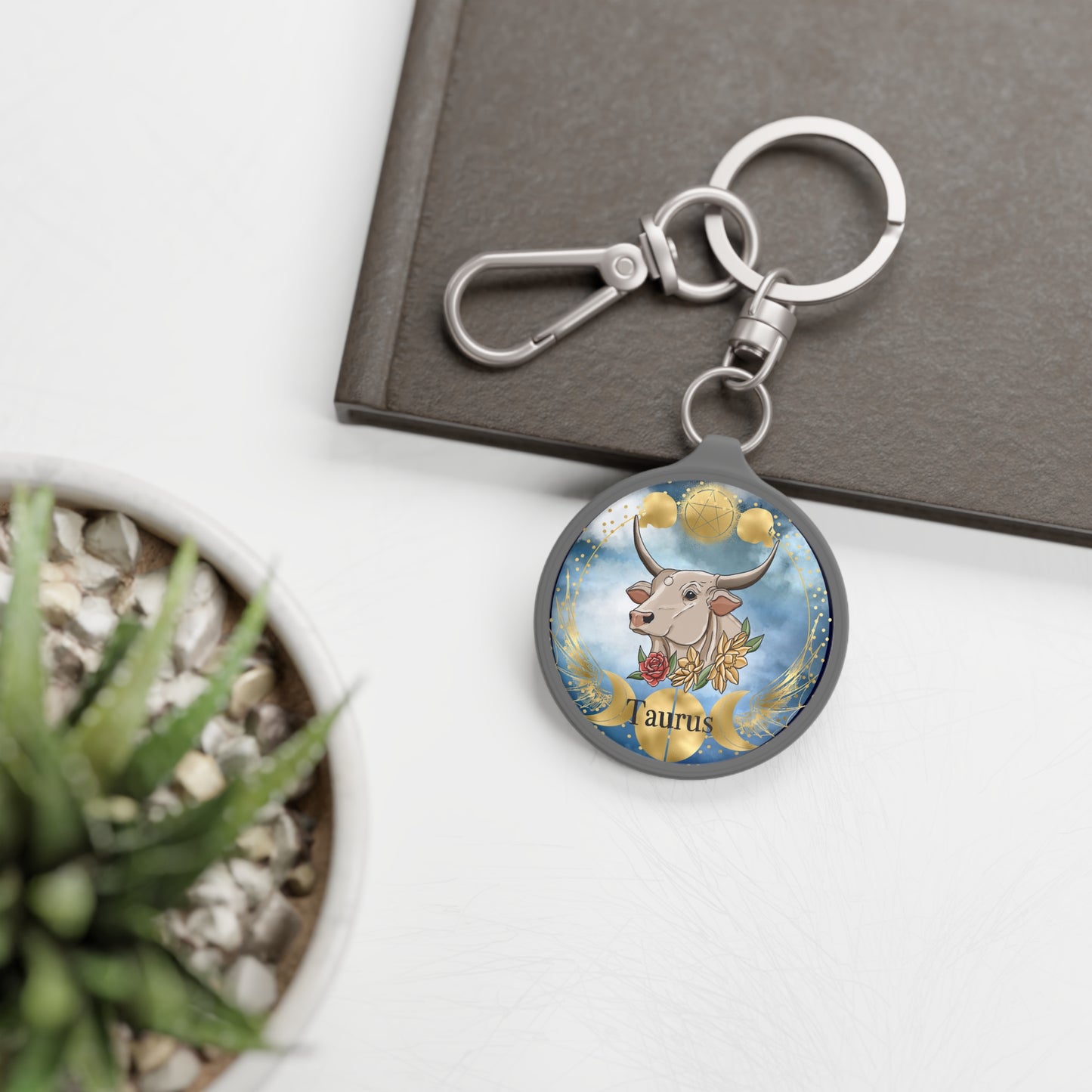 Keyring Tag Taurus Zodiac Astrology Gift