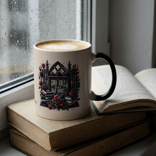 Color-Changing Mug — Good Girls Read Bad Books (11 oz)