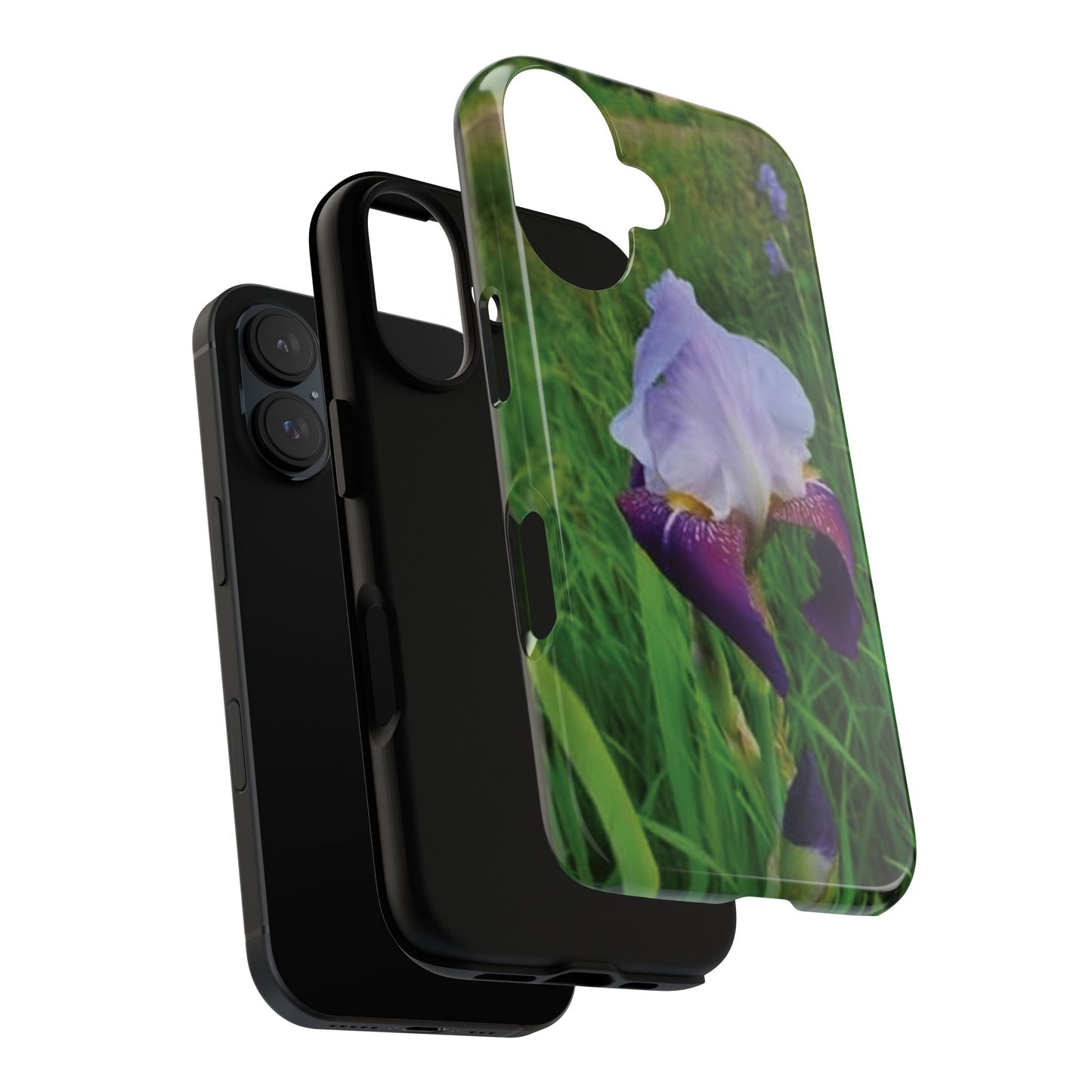 Iris Floral Phone Case - Tough & Stylish Protection for Nature Lovers