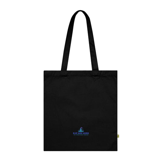 Tote Bag — "You Had Me at Trigger Warning" Black Organic Cotton Tote