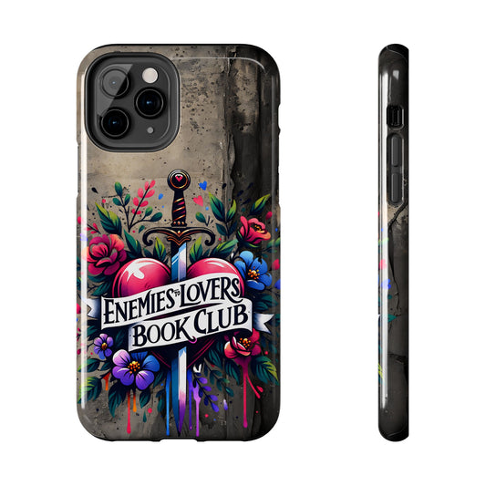 Enemies Lovers Book Club Phone Case — Gothic Floral Sword Protective Cover