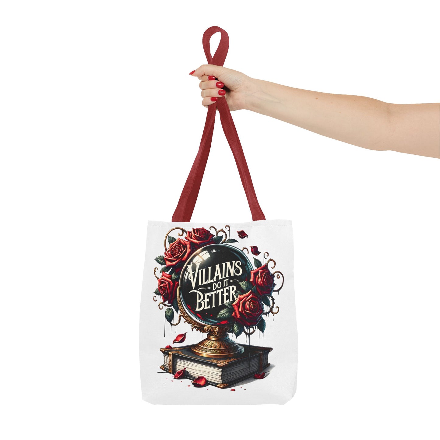 Villains Do It Better Tote Bag — Gothic Rose Bookish Aesthetic