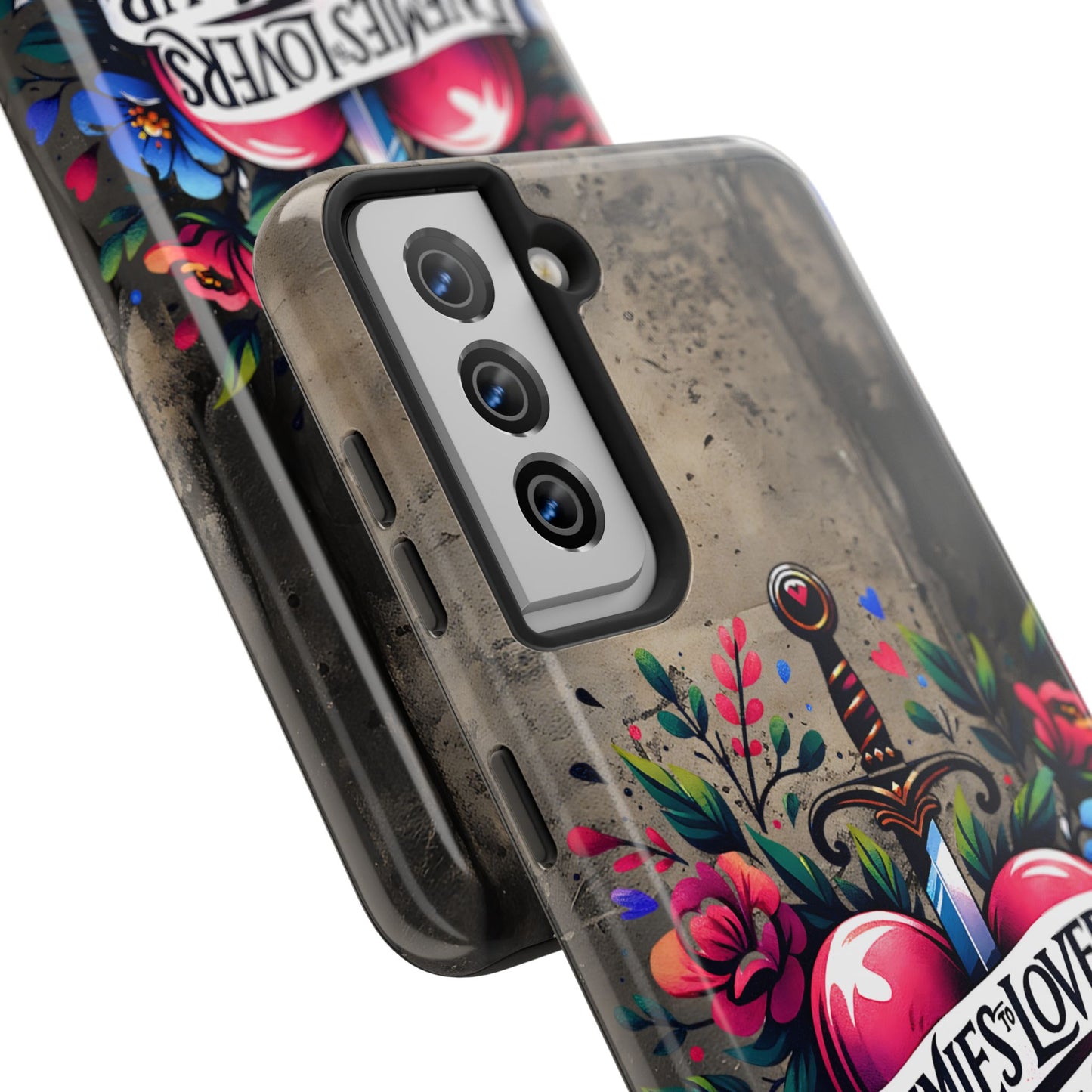 Enemies Lovers Book Club Phone Case — Gothic Floral Sword Protective Cover