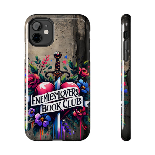 Enemies Lovers Book Club Phone Case — Gothic Floral Sword Protective Cover