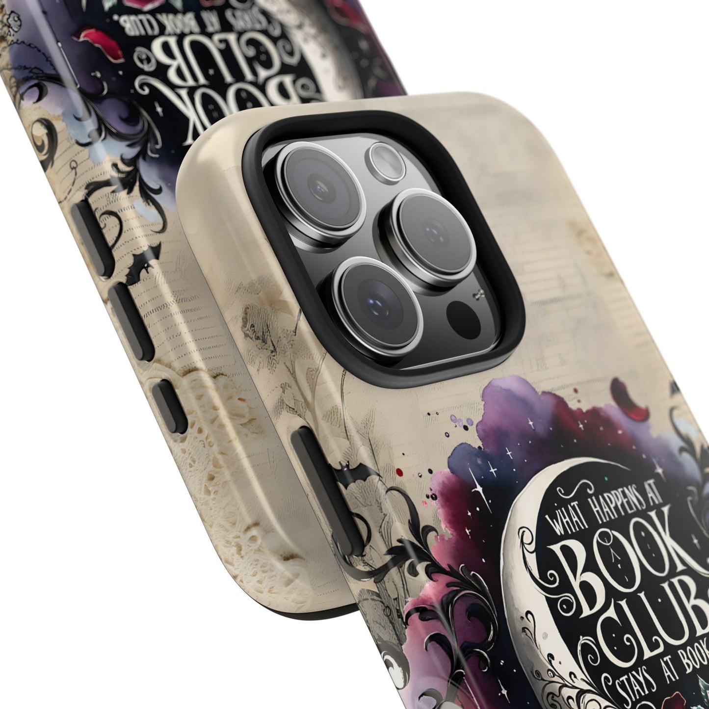 Book Club Phone Case — "What Happens at Book Club Stays at Book Club" Cozy Literary Design