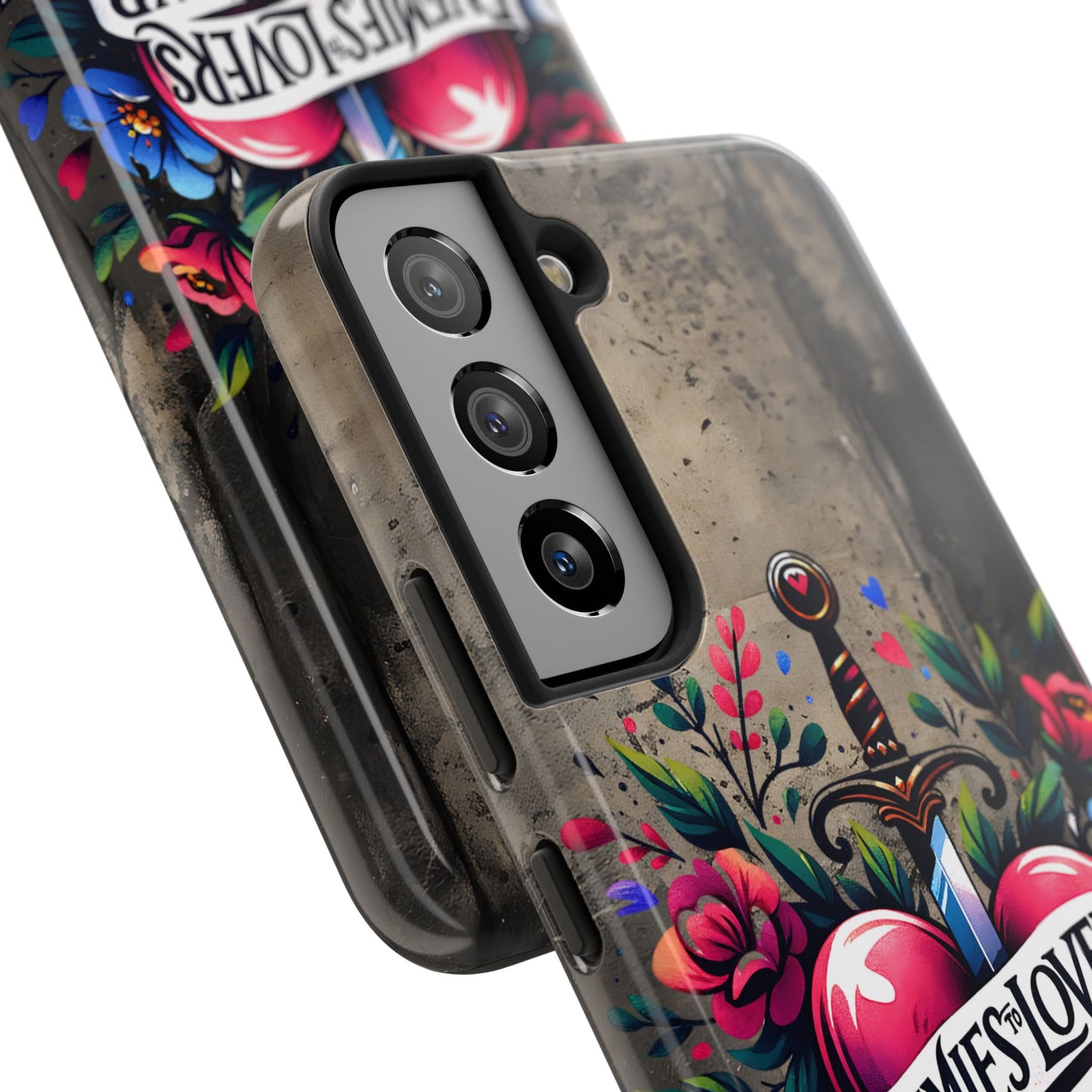Enemies Lovers Book Club Phone Case — Gothic Floral Sword Protective Cover