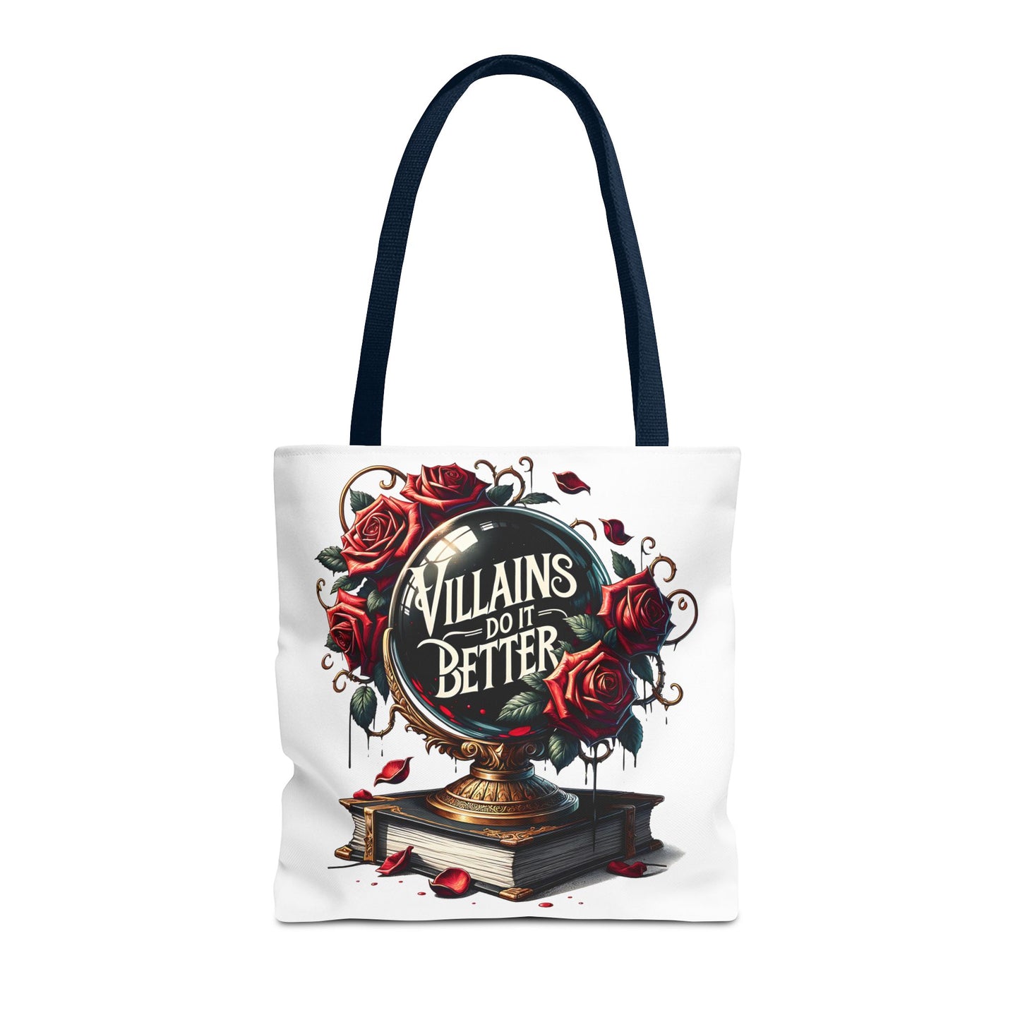 Villains Do It Better Tote Bag — Gothic Rose Bookish Aesthetic