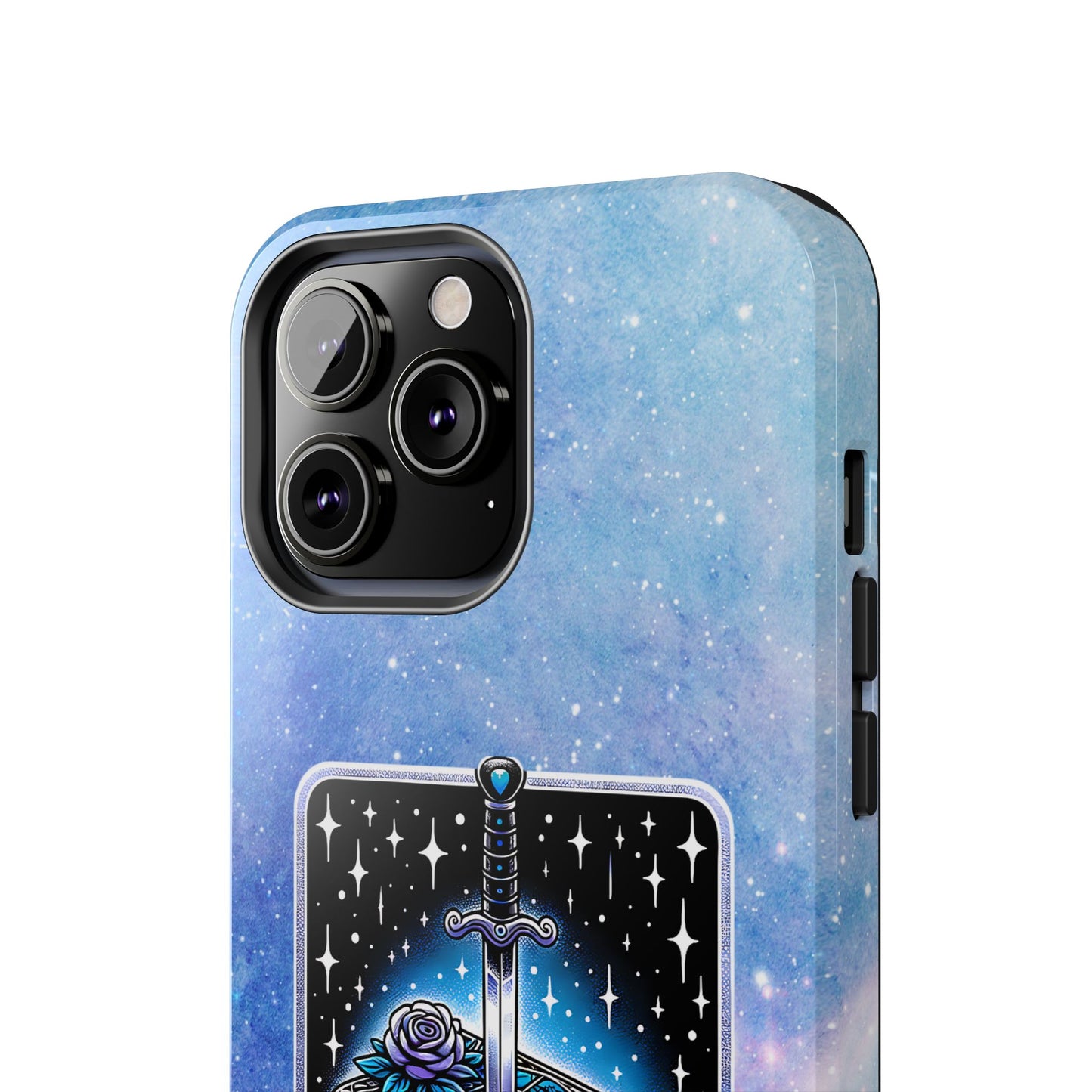 Fantasy Book Club Tough Phone Case — Sword & Stacked Books Design