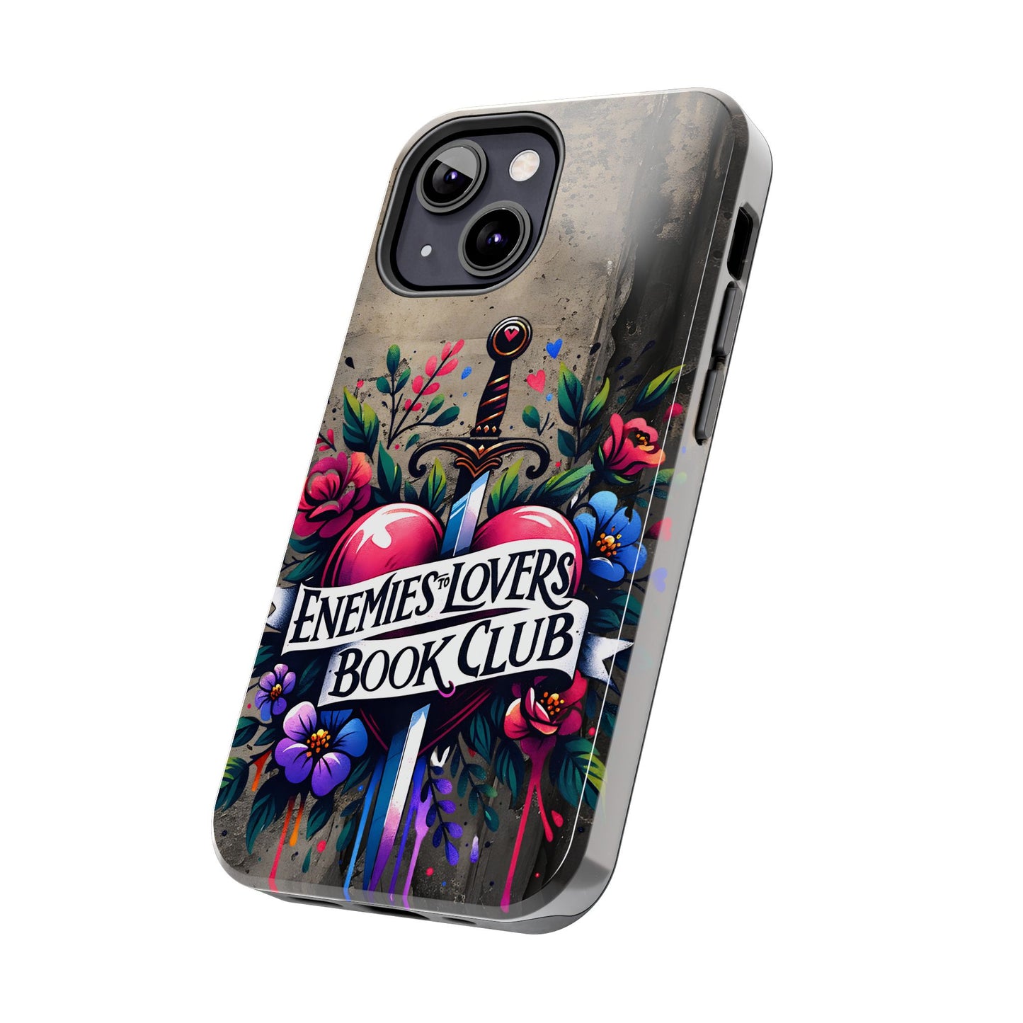 Enemies Lovers Book Club Phone Case — Gothic Floral Sword Protective Cover