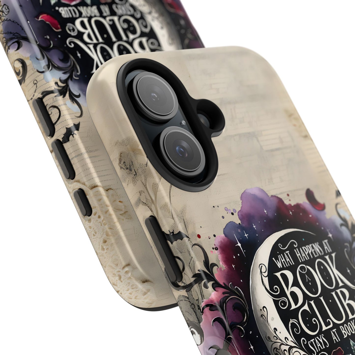 Book Club Phone Case — "What Happens at Book Club Stays at Book Club" Cozy Literary Design
