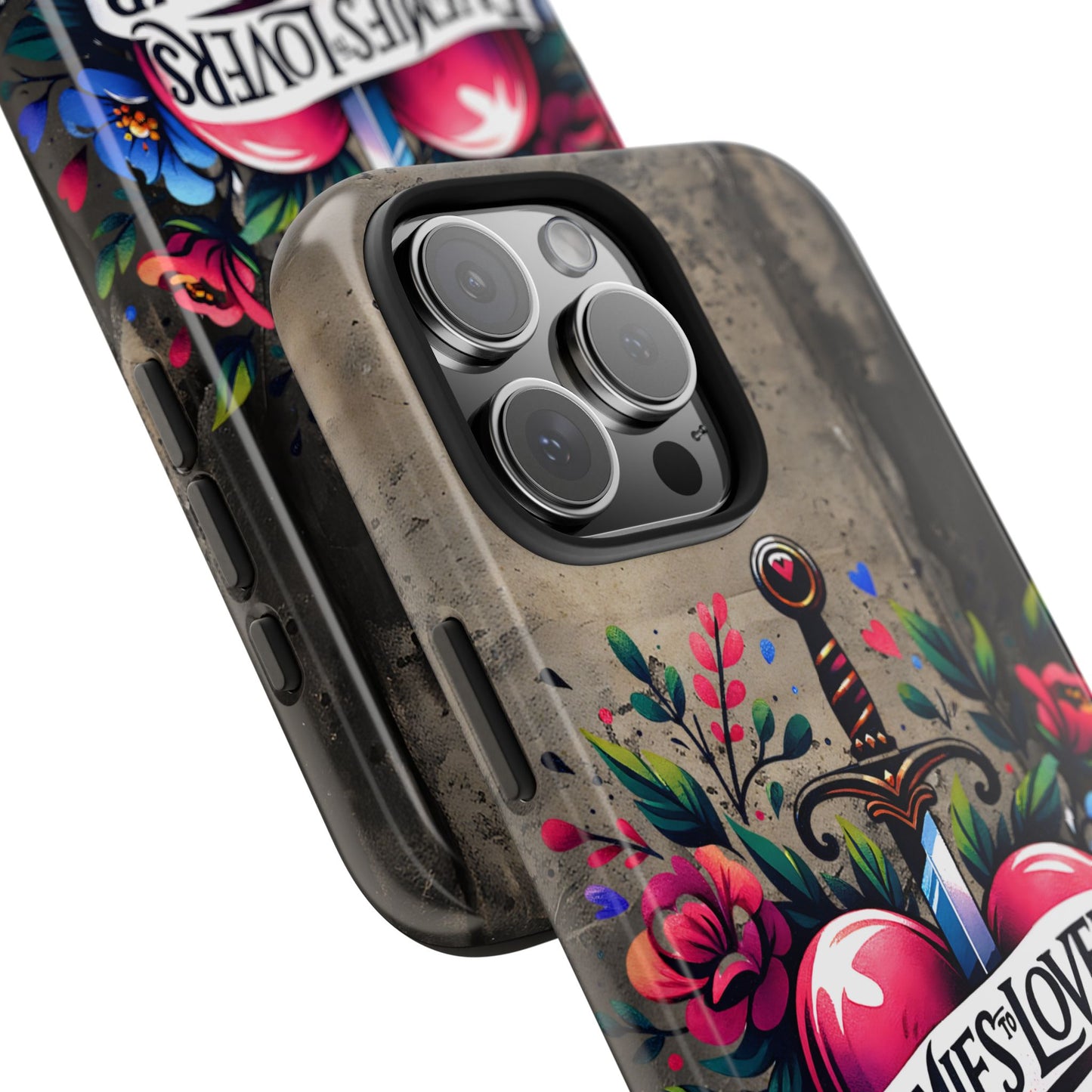 Enemies Lovers Book Club Phone Case — Gothic Floral Sword Protective Cover