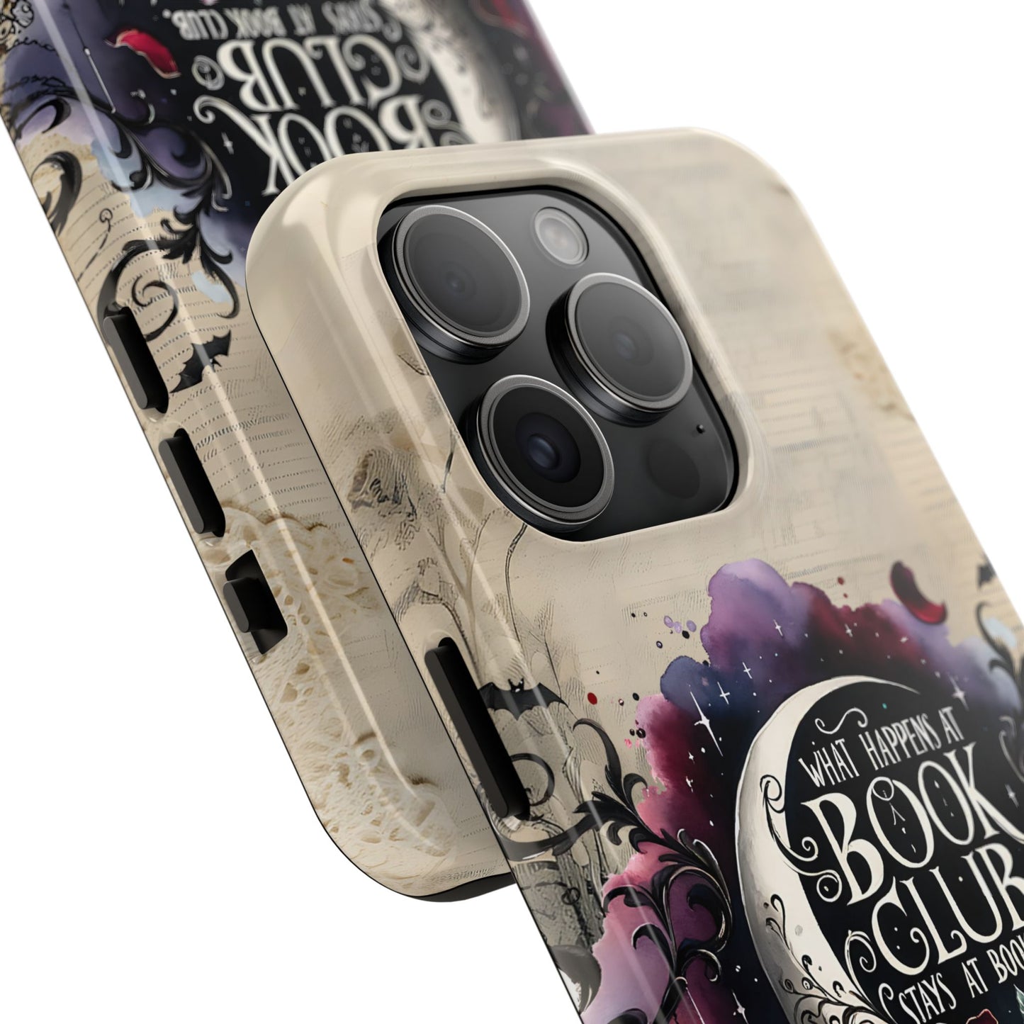 Book Club Phone Case — "What Happens at Book Club Stays at Book Club" Cozy Literary Design