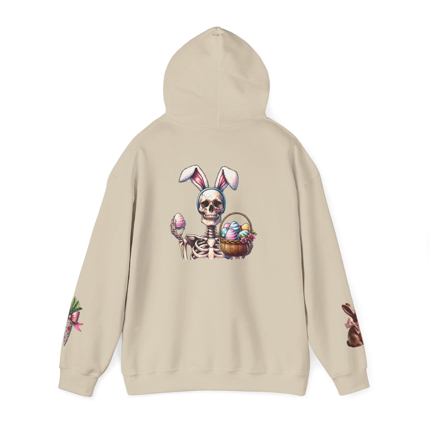 Skeleton Hoodie — "Dead inside buy is Easter" Easter Skull Pullover