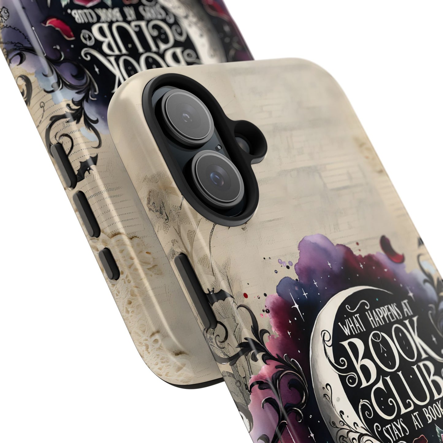 Book Club Phone Case — "What Happens at Book Club Stays at Book Club" Cozy Literary Design