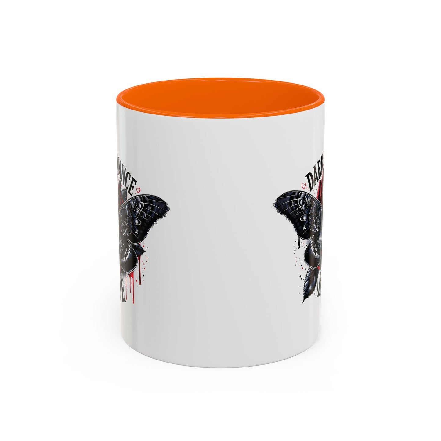 Dark Romance Babe Coffee Mug — Gothic Moth & Rose Accent Mug