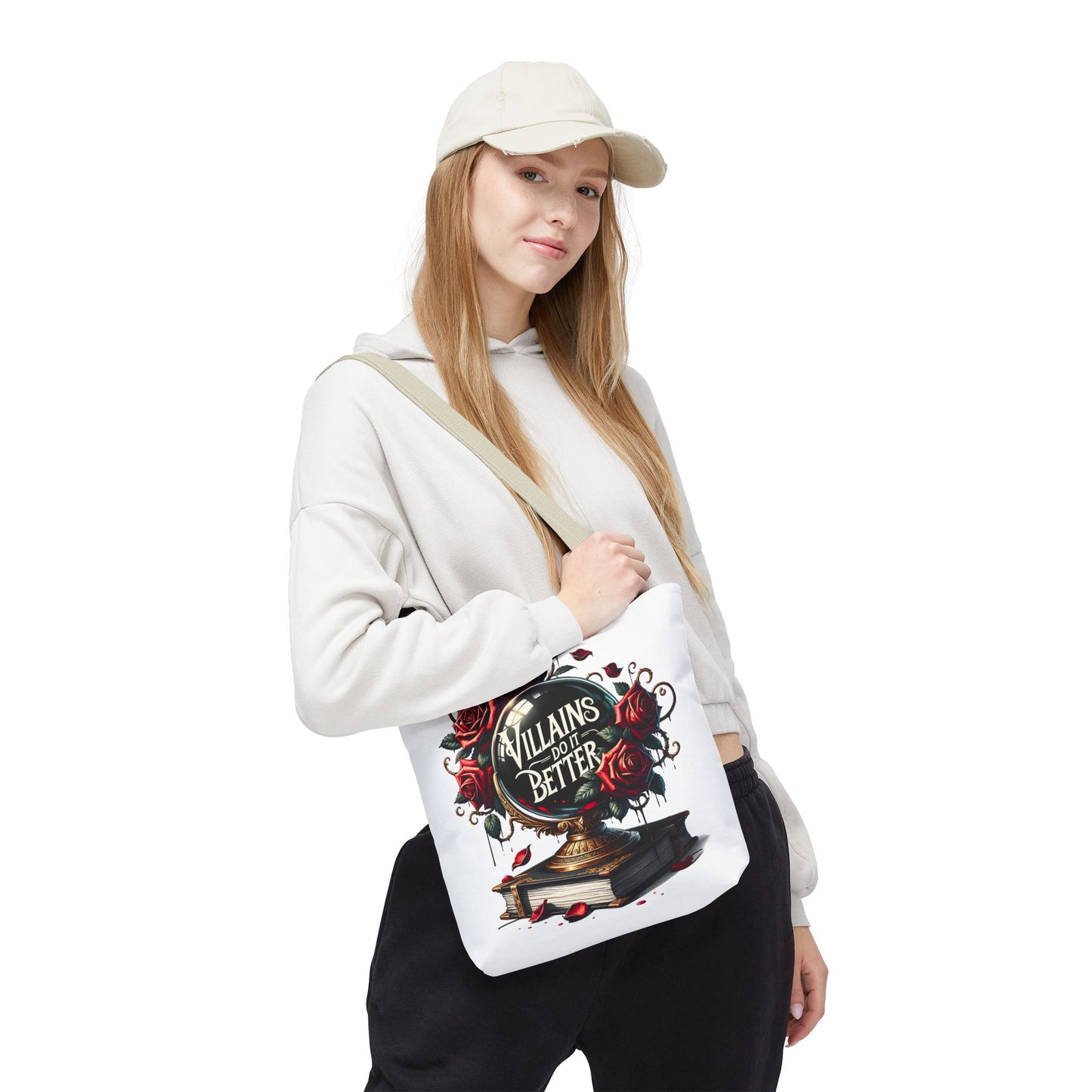 Villains Do It Better Tote Bag — Gothic Rose Bookish Aesthetic