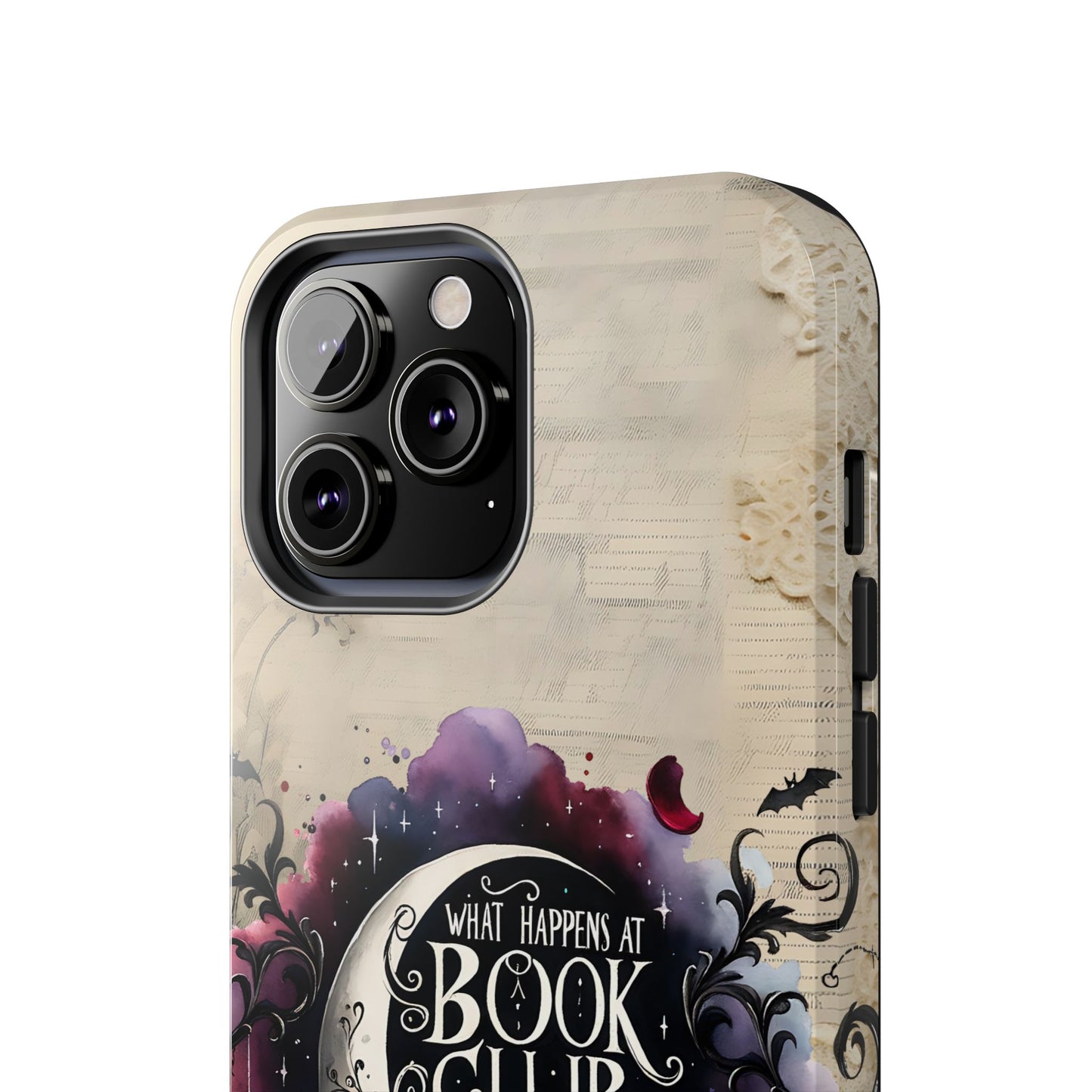 Book Club Phone Case — "What Happens at Book Club Stays at Book Club" Cozy Literary Design
