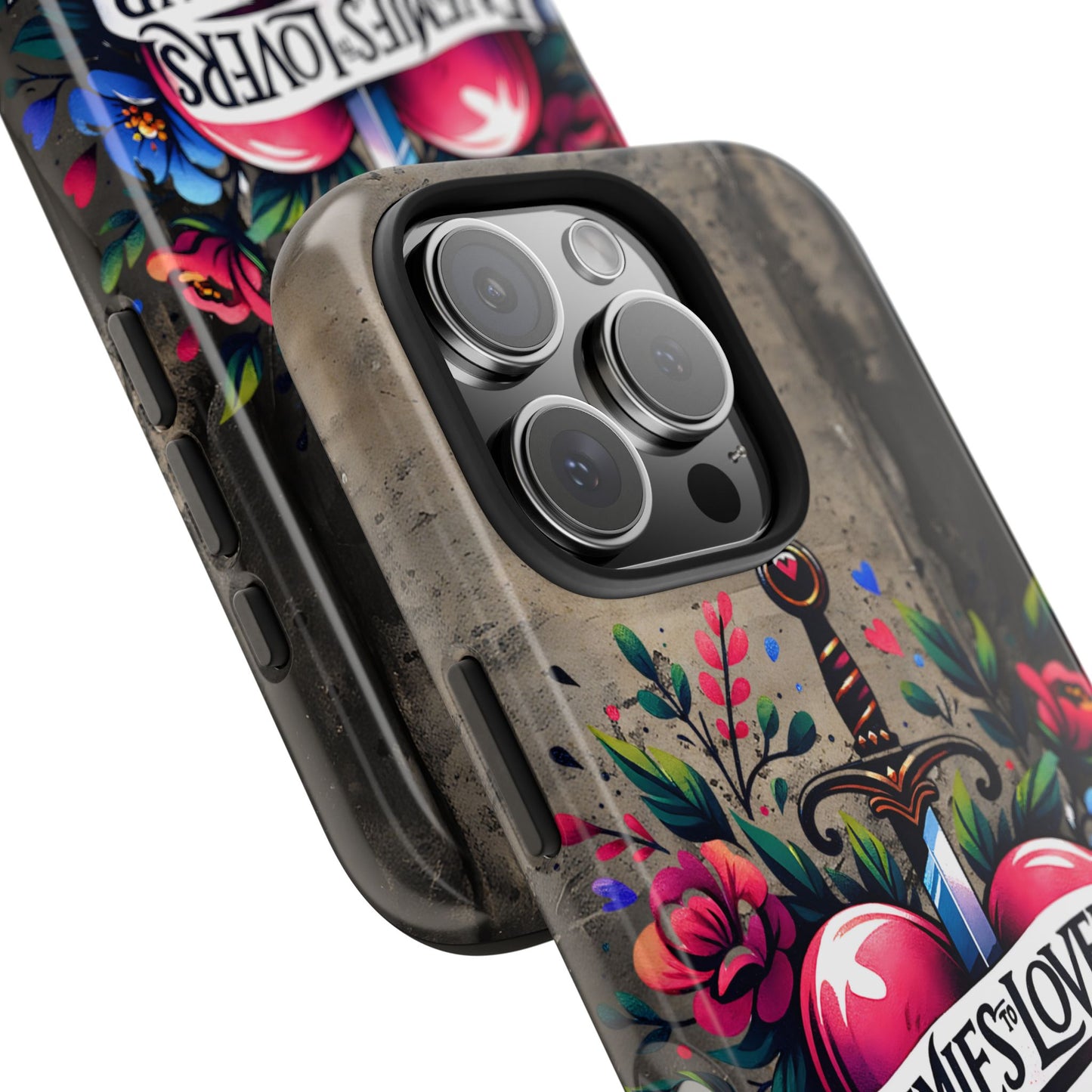 Enemies Lovers Book Club Phone Case — Gothic Floral Sword Protective Cover