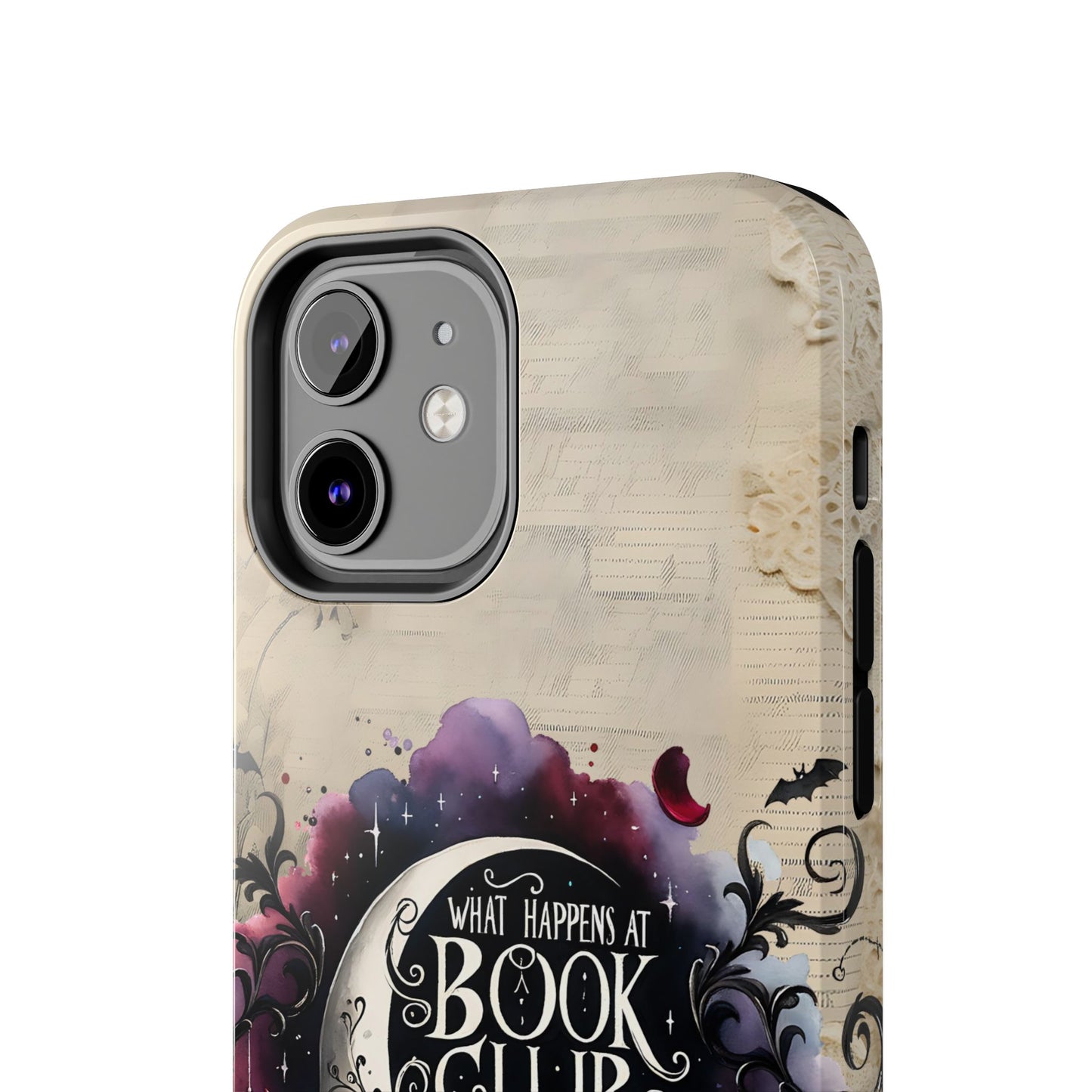 Book Club Phone Case — "What Happens at Book Club Stays at Book Club" Cozy Literary Design