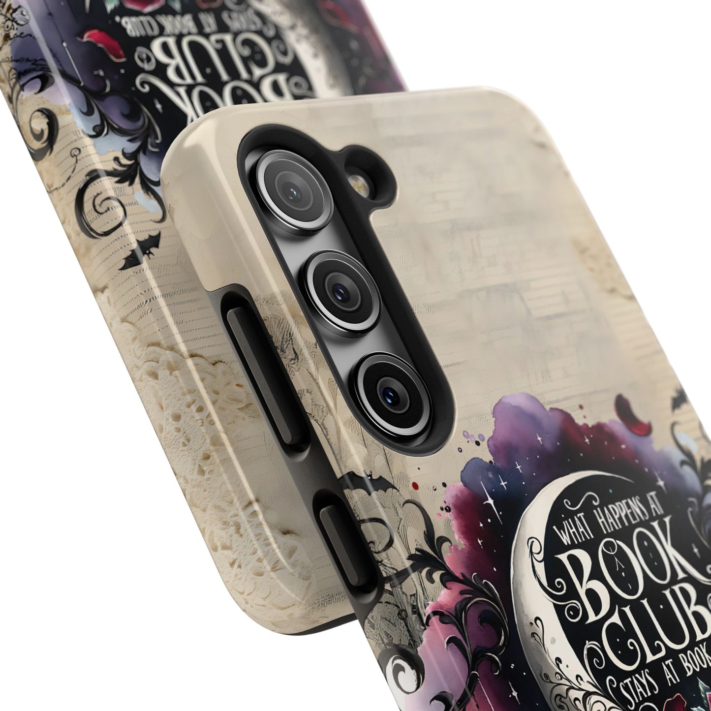 Book Club Phone Case — "What Happens at Book Club Stays at Book Club" Cozy Literary Design