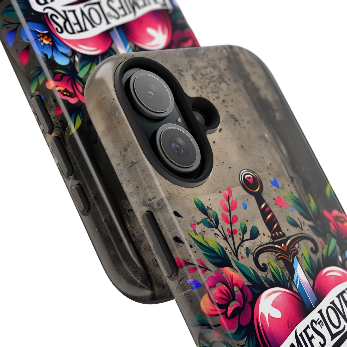 Enemies Lovers Book Club Phone Case — Gothic Floral Sword Protective Cover