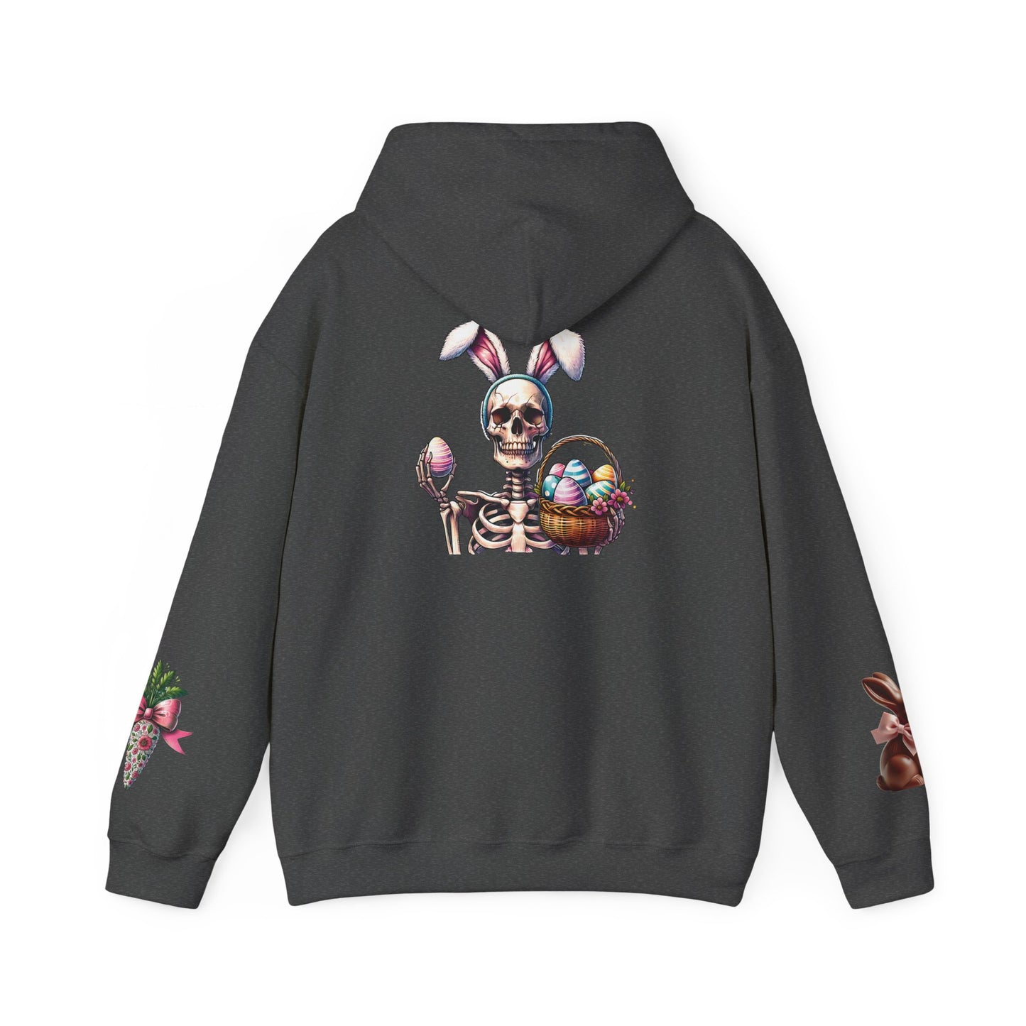 Skeleton Hoodie — "Dead inside buy is Easter" Easter Skull Pullover