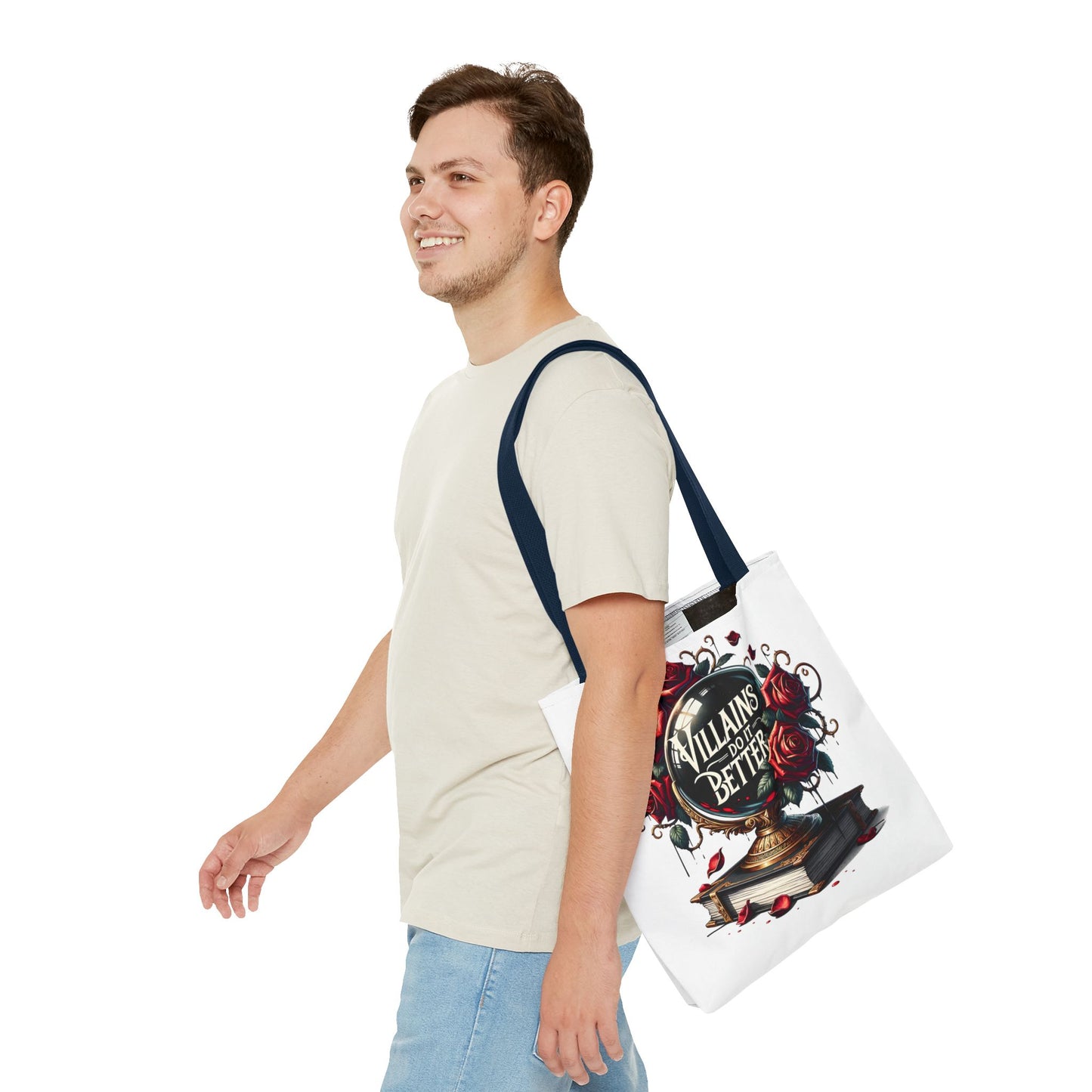 Villains Do It Better Tote Bag — Gothic Rose Bookish Aesthetic