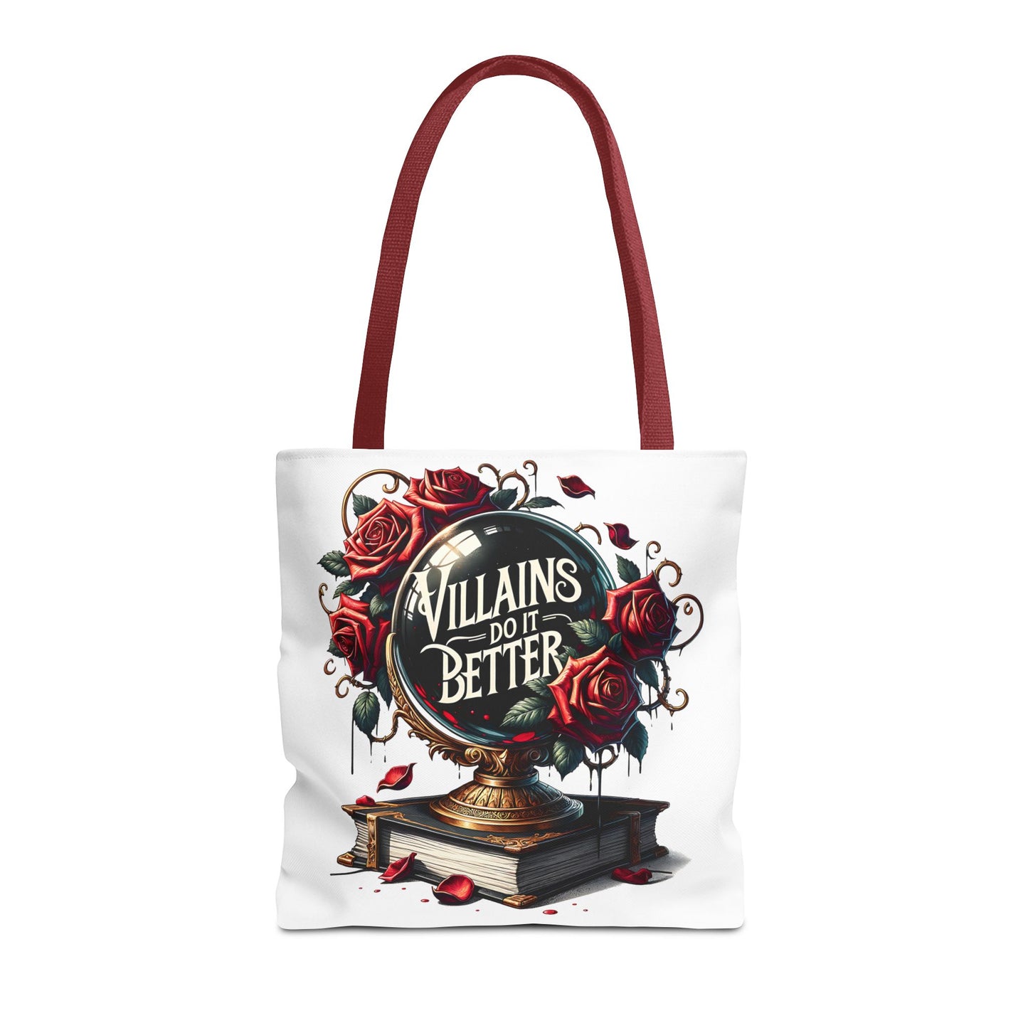 Villains Do It Better Tote Bag — Gothic Rose Bookish Aesthetic