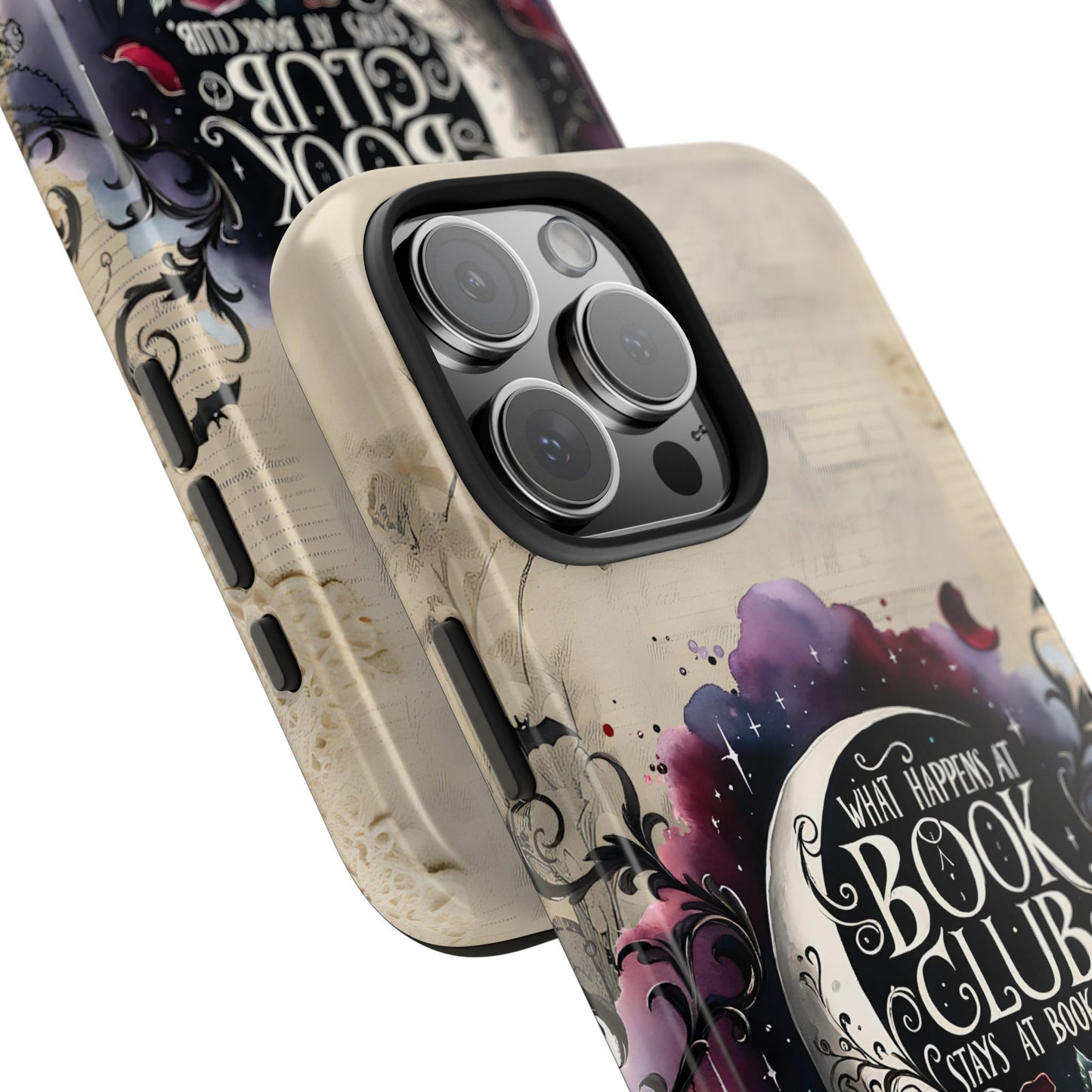 Book Club Phone Case — "What Happens at Book Club Stays at Book Club" Cozy Literary Design