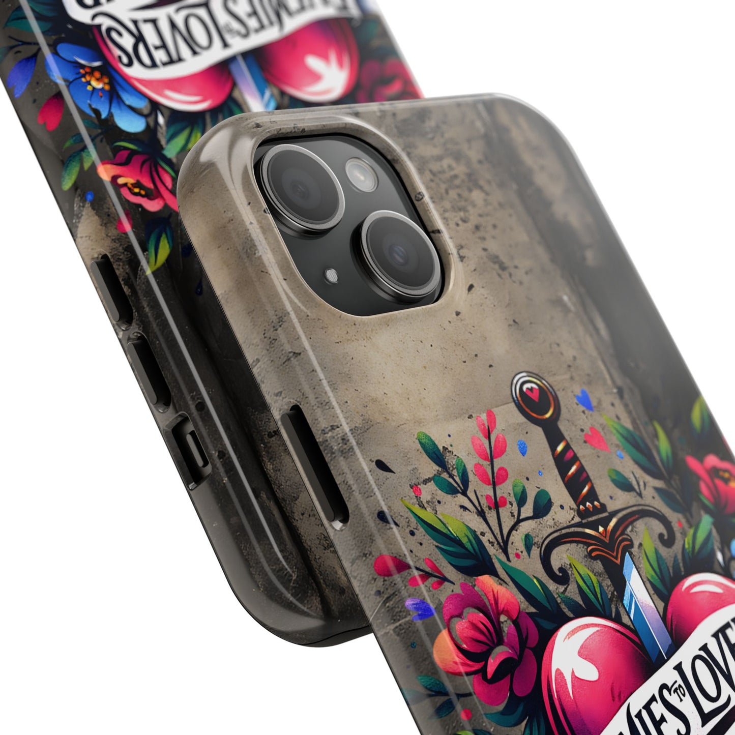 Enemies Lovers Book Club Phone Case — Gothic Floral Sword Protective Cover
