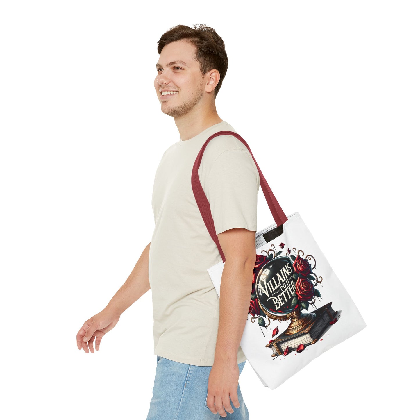Villains Do It Better Tote Bag — Gothic Rose Bookish Aesthetic