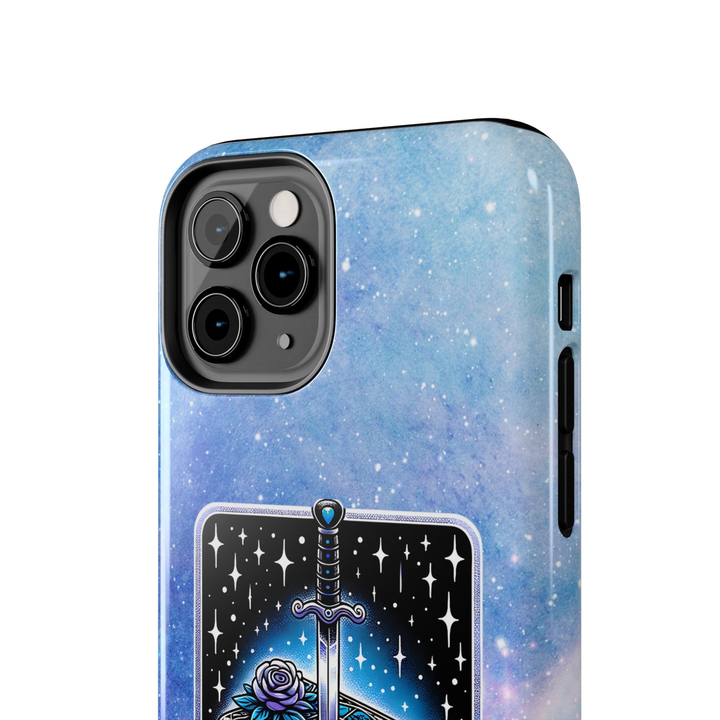 Fantasy Book Club Tough Phone Case — Sword & Stacked Books Design