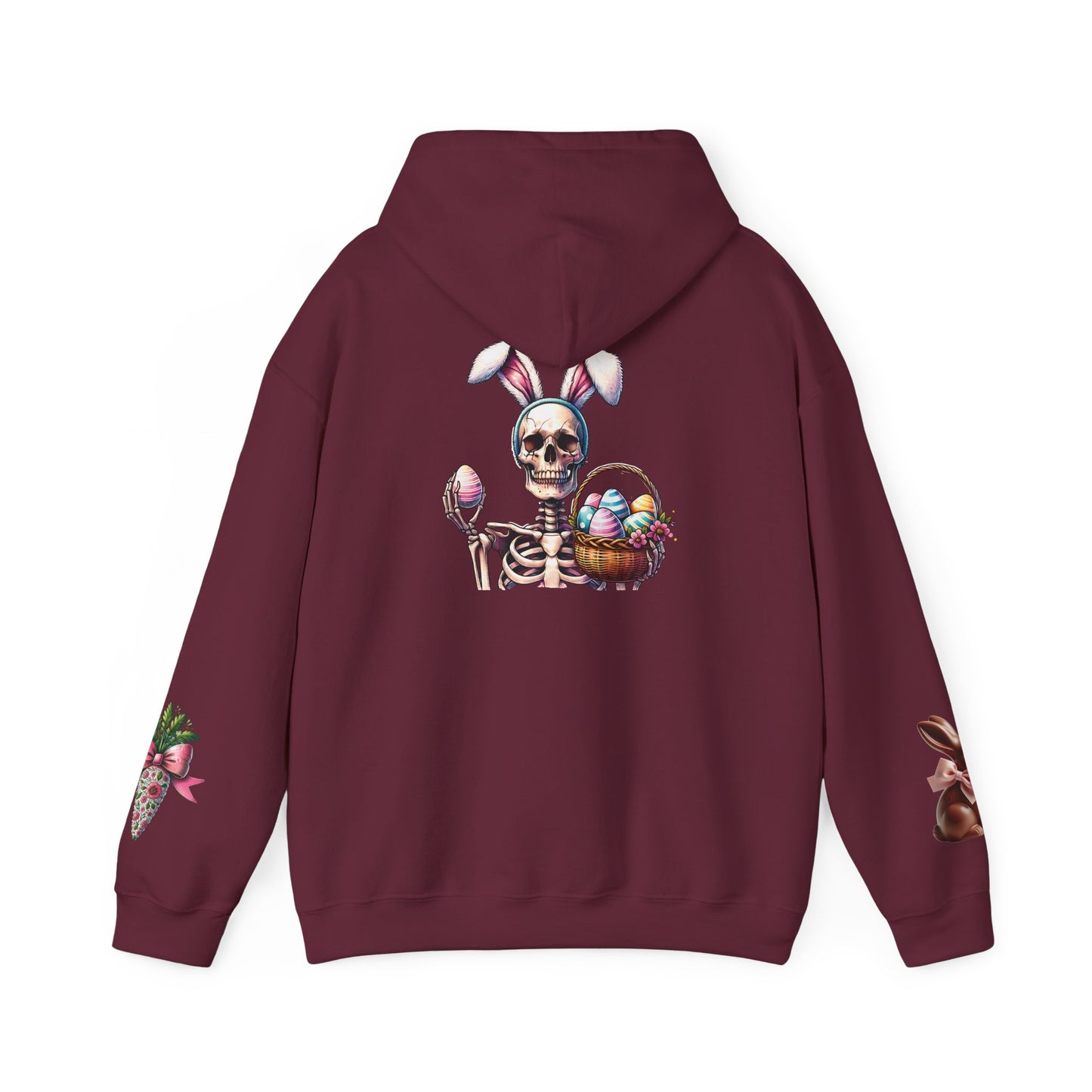 Skeleton Hoodie — "Dead inside buy is Easter" Easter Skull Pullover