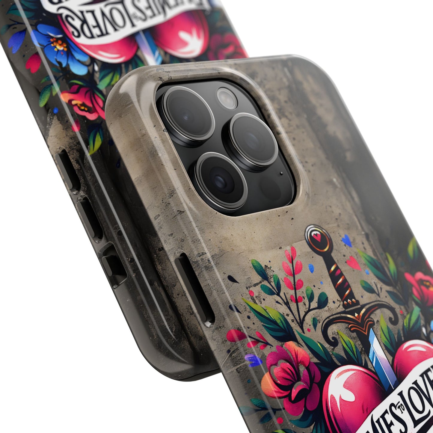 Enemies Lovers Book Club Phone Case — Gothic Floral Sword Protective Cover