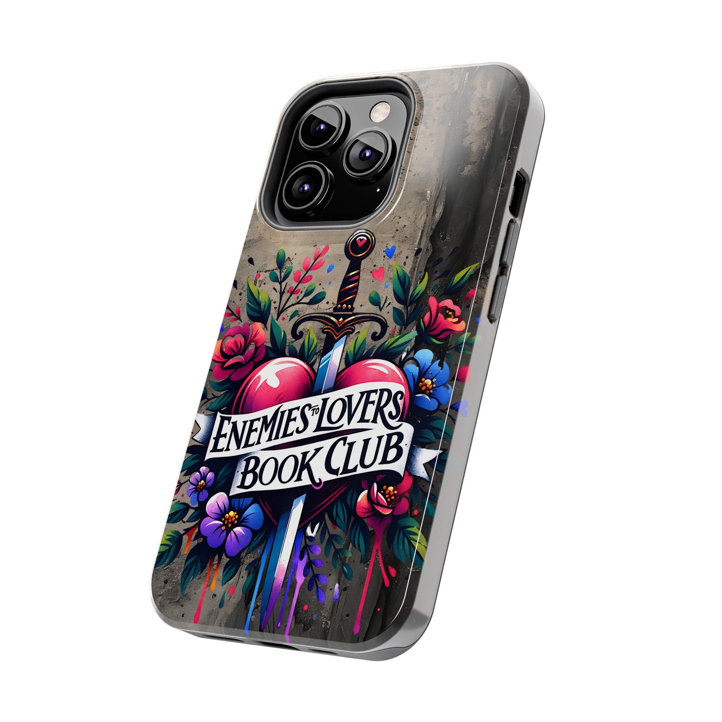 Enemies Lovers Book Club Phone Case — Gothic Floral Sword Protective Cover