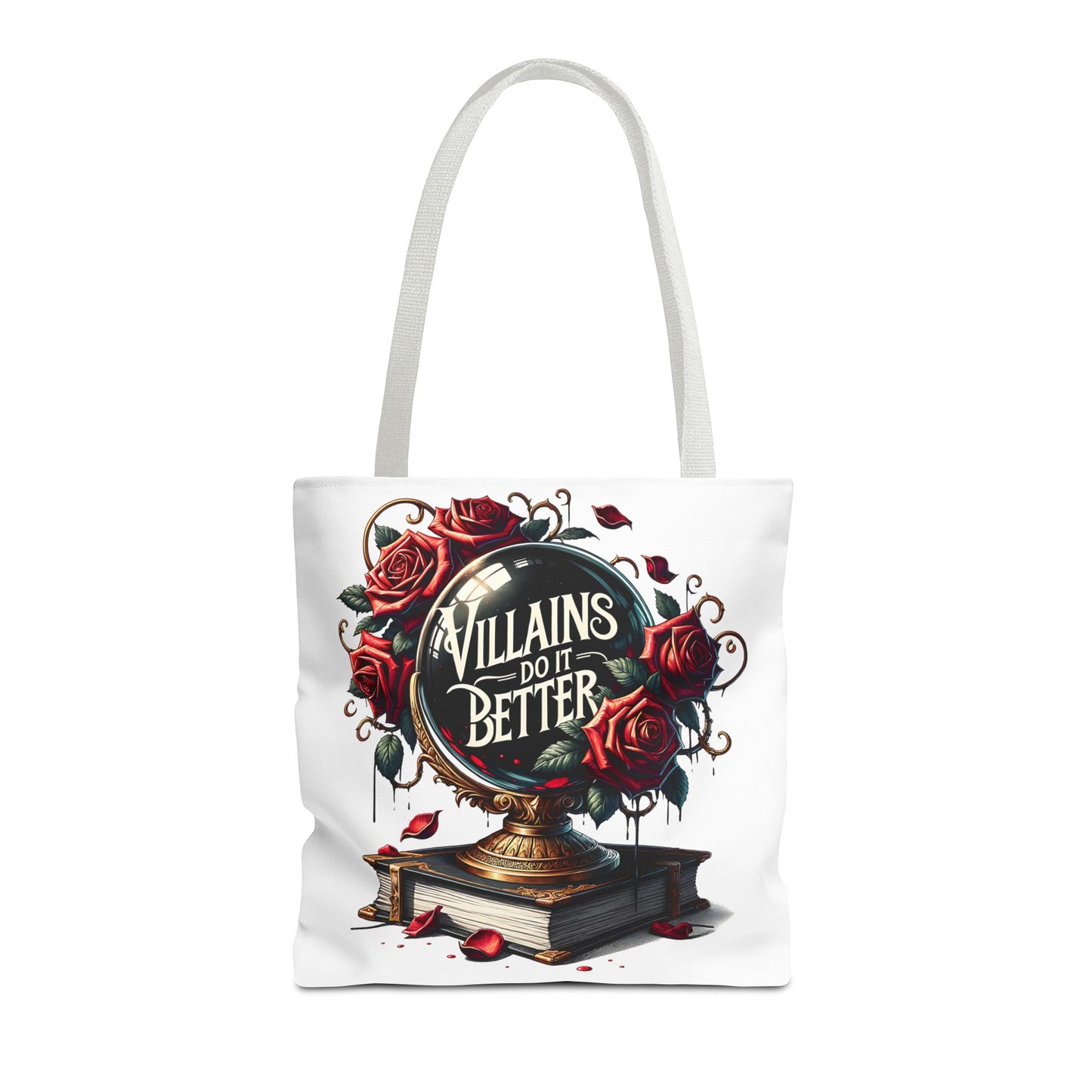 Villains Do It Better Tote Bag — Gothic Rose Bookish Aesthetic