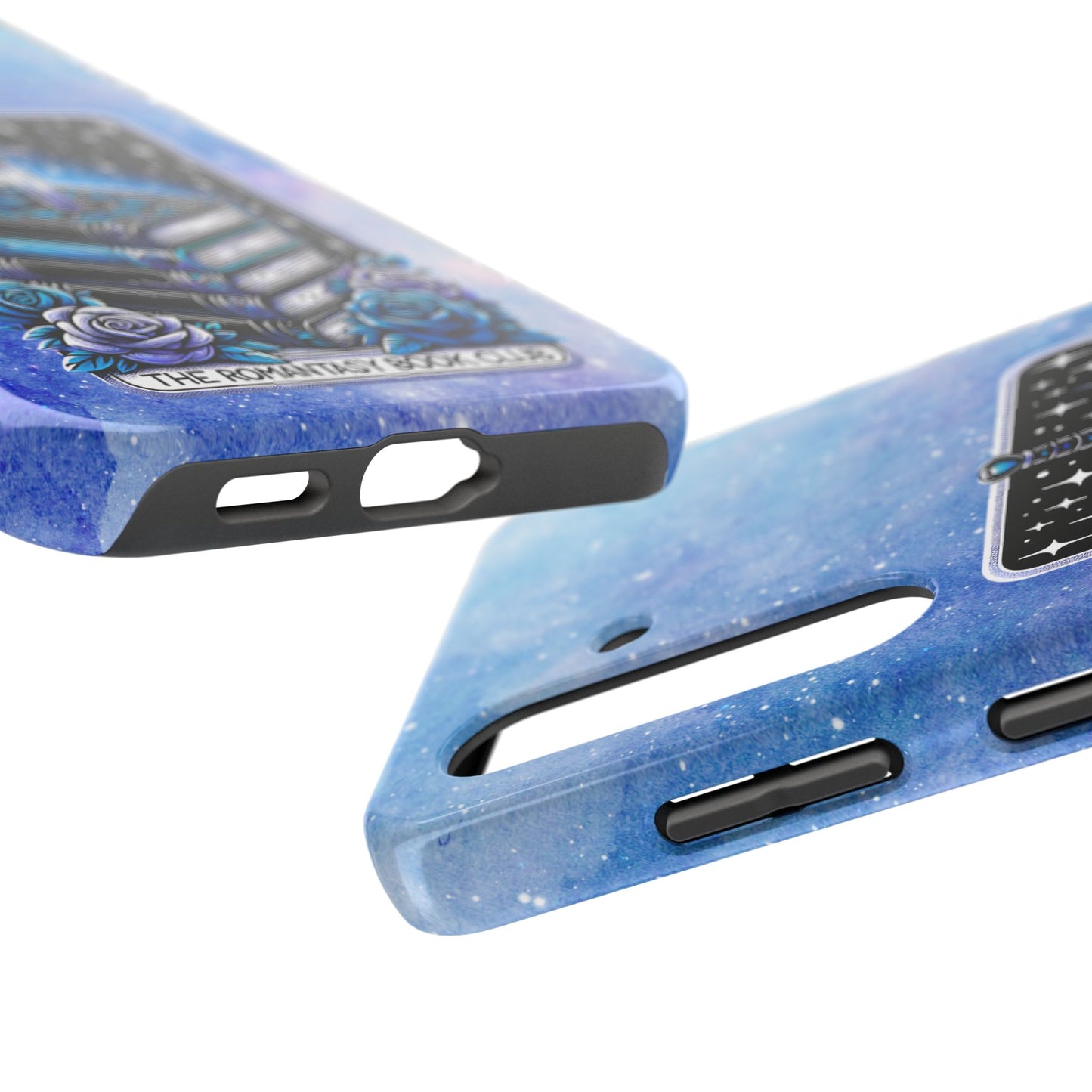 Fantasy Book Club Tough Phone Case — Sword & Stacked Books Design