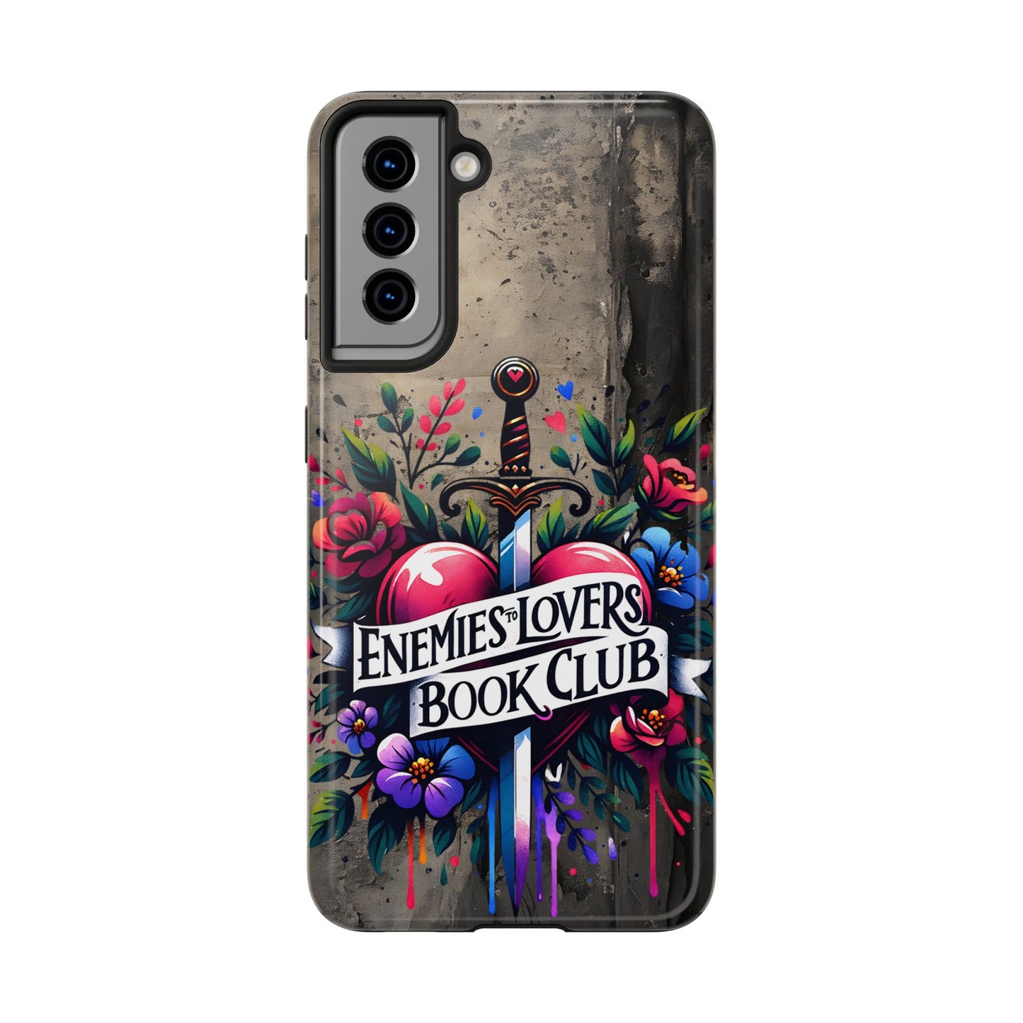Enemies Lovers Book Club Phone Case — Gothic Floral Sword Protective Cover