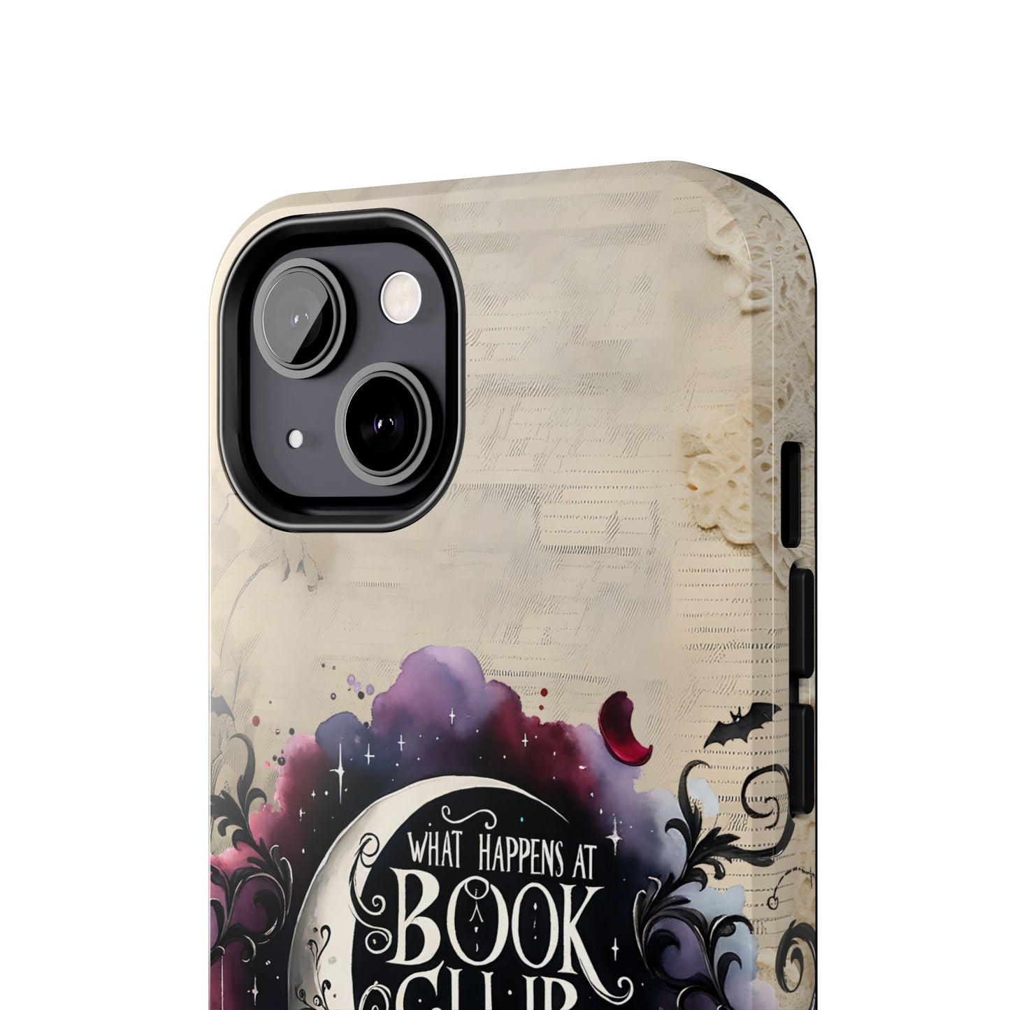 Book Club Phone Case — "What Happens at Book Club Stays at Book Club" Cozy Literary Design