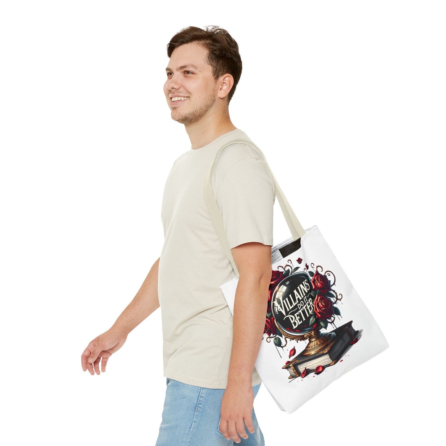 Villains Do It Better Tote Bag — Gothic Rose Bookish Aesthetic