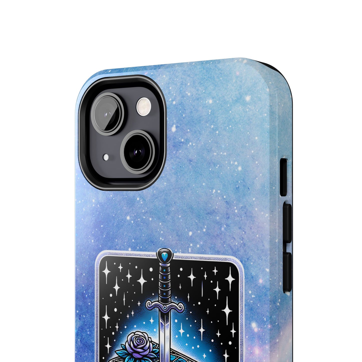 Fantasy Book Club Tough Phone Case — Sword & Stacked Books Design