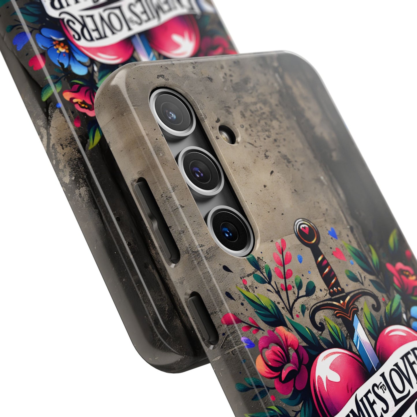 Enemies Lovers Book Club Phone Case — Gothic Floral Sword Protective Cover