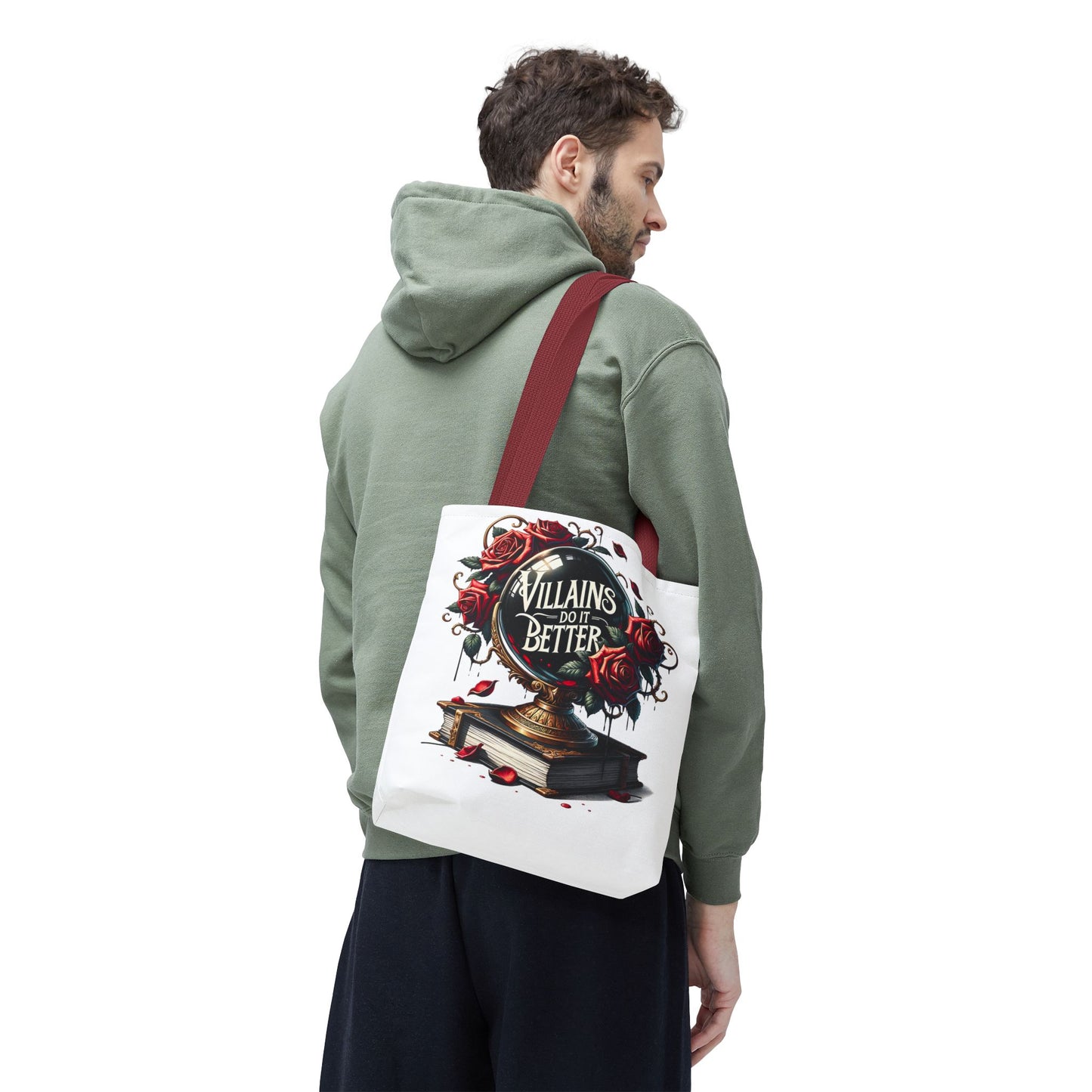 Villains Do It Better Tote Bag — Gothic Rose Bookish Aesthetic