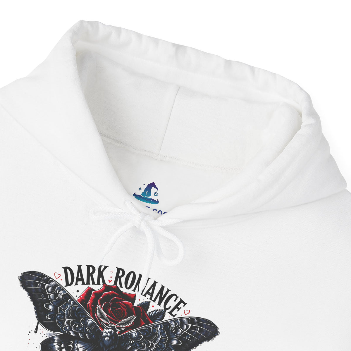 Dark Romance Babe Hoodie - Gothic Moth Graphic Pullover