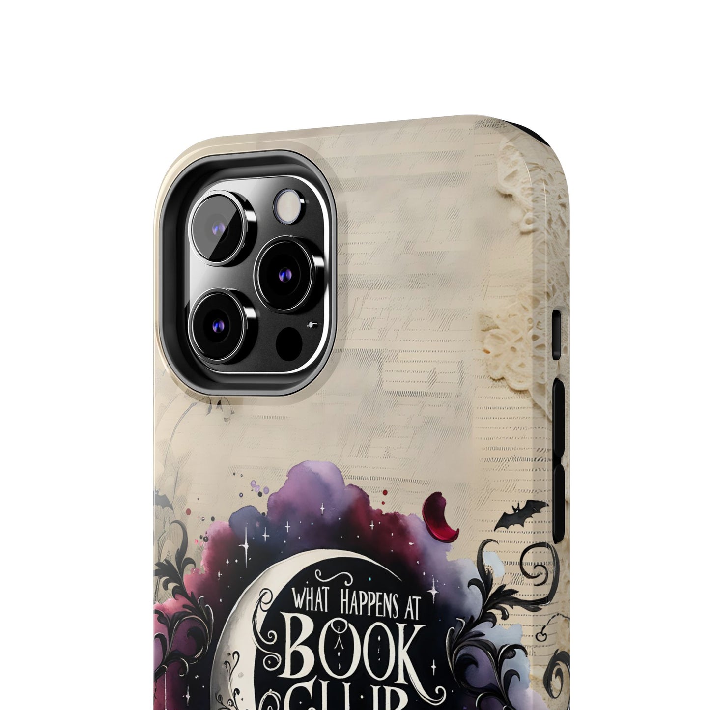 Book Club Phone Case — "What Happens at Book Club Stays at Book Club" Cozy Literary Design