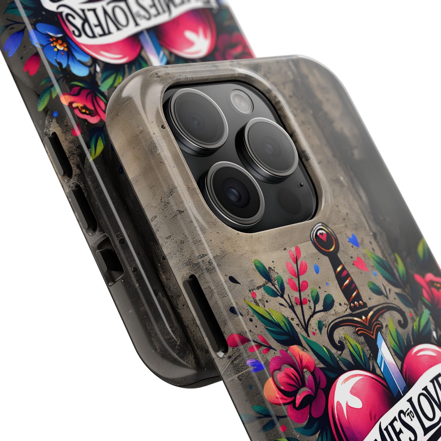 Enemies Lovers Book Club Phone Case — Gothic Floral Sword Protective Cover